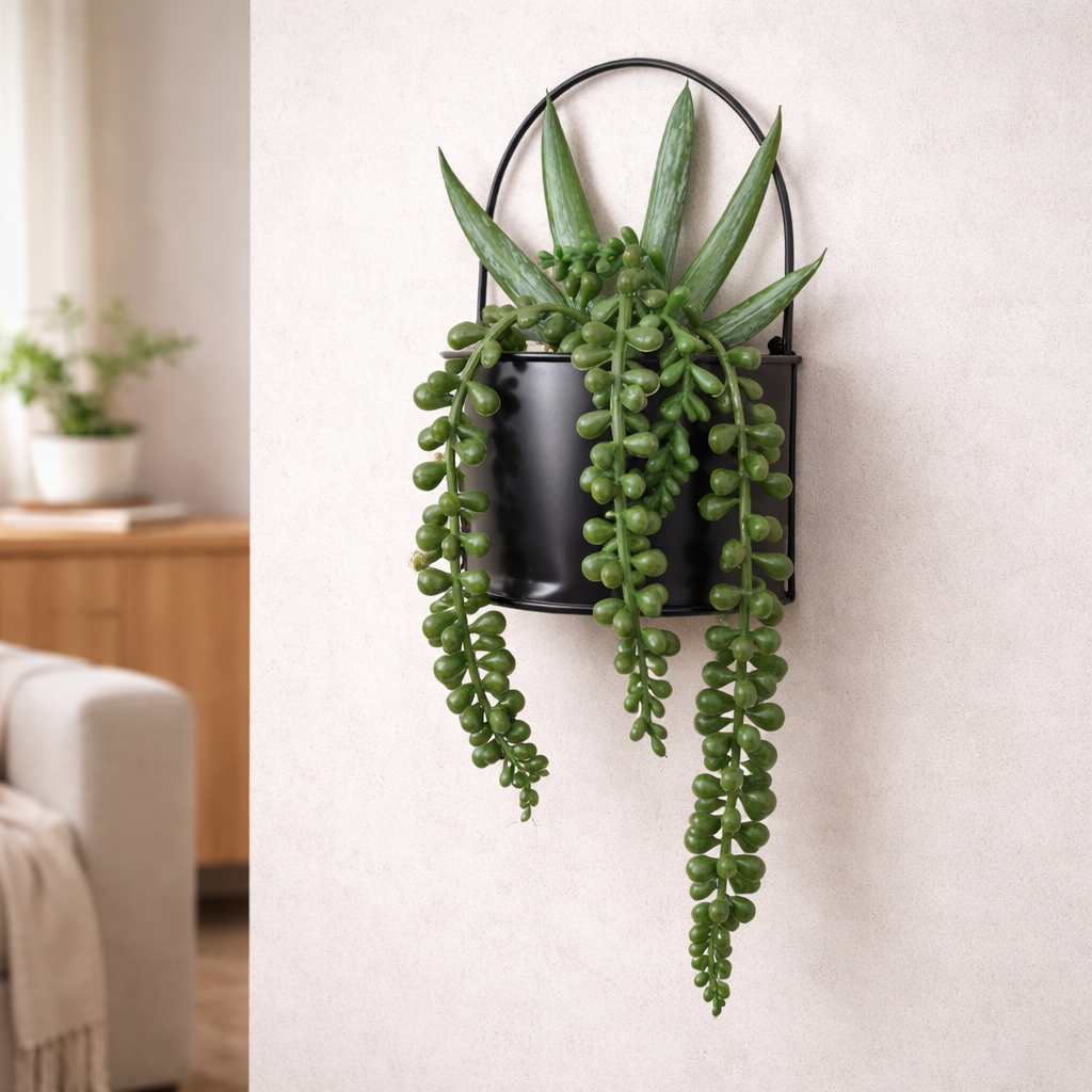 pawpetals-artificial- wall- hanging plant