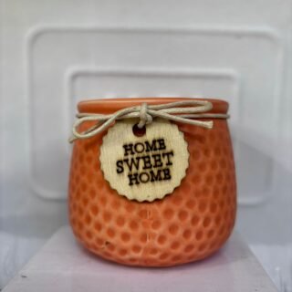 “Home Sweet Home” Textured Mini Ceramic Pot