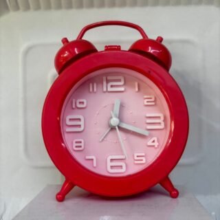 Pawpetals Cute Desktop Red Clock for Gifting