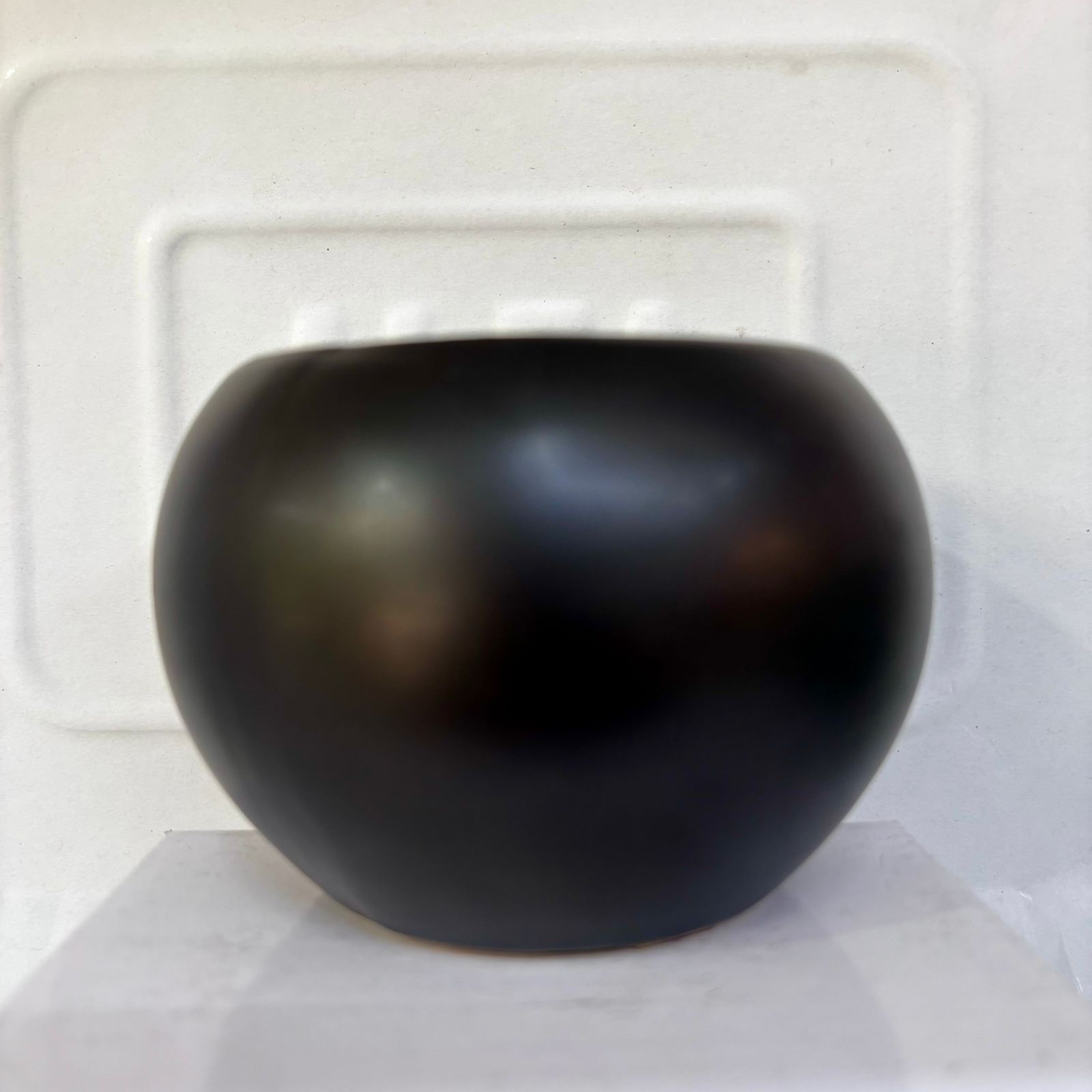 Paw Petals Round Ceramic Pot