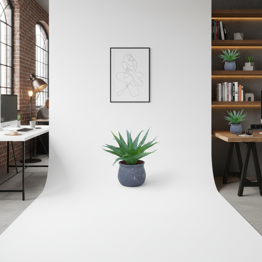 Pawpetals aloevera mini tabletop plant with pot