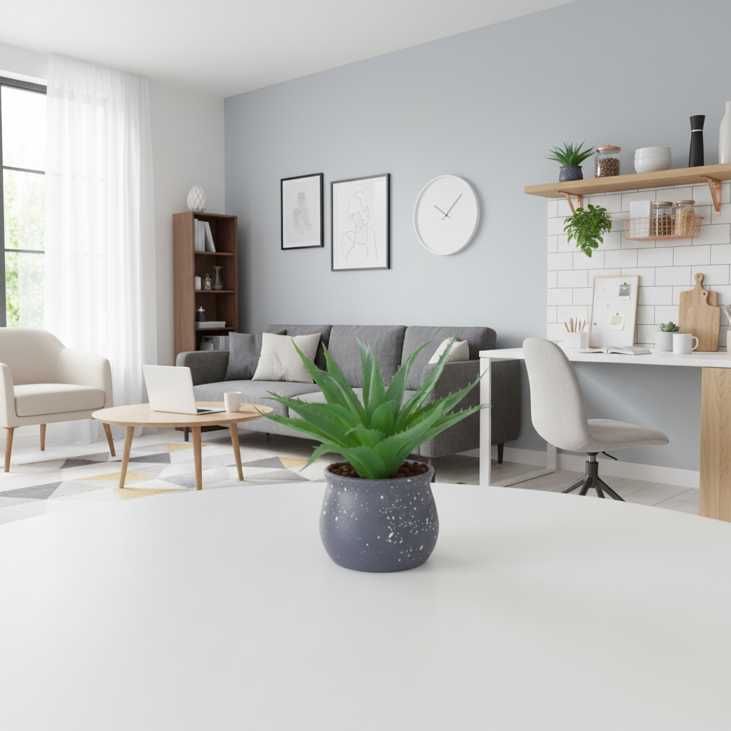 Pawpetals Aloevera Mini Table Top Plant with Decorative Pot - Image 3